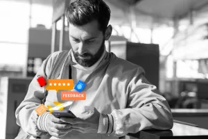 customer experience creative collage